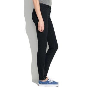 Madewell Skinny Skinny Ankle Jeans with ankle zippers size 32 black